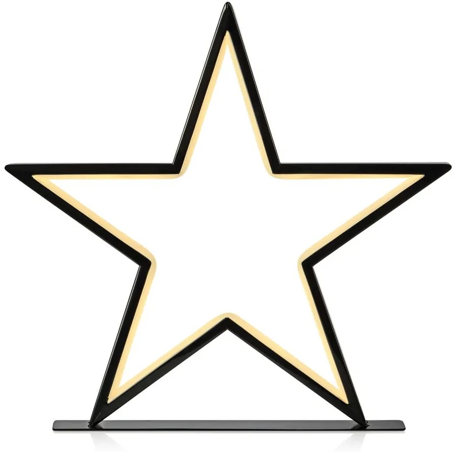 Черна коледна светлинна украса Vega – Markslöjd