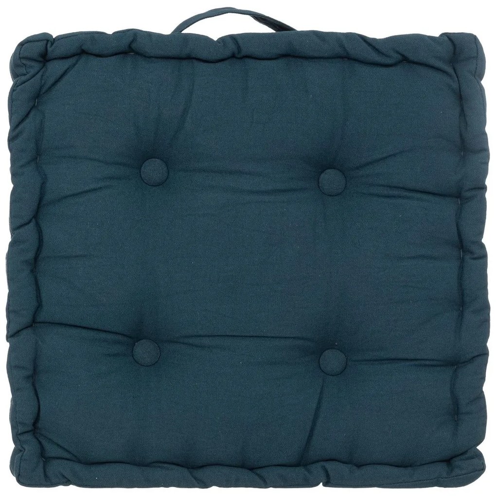 Възглавница за под atmosphera Flora , 40x40 cm - Тъмносин