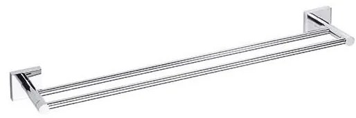 Държач за кърпи 65,5x5,5 cm сребрист