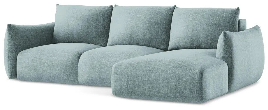 Син сгъваем ъглов диван (десен ъгъл) Leila – Makamii