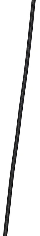 Висяща лампа в стил арт деко черна с опушено стъкло 5-светлина - Wallace