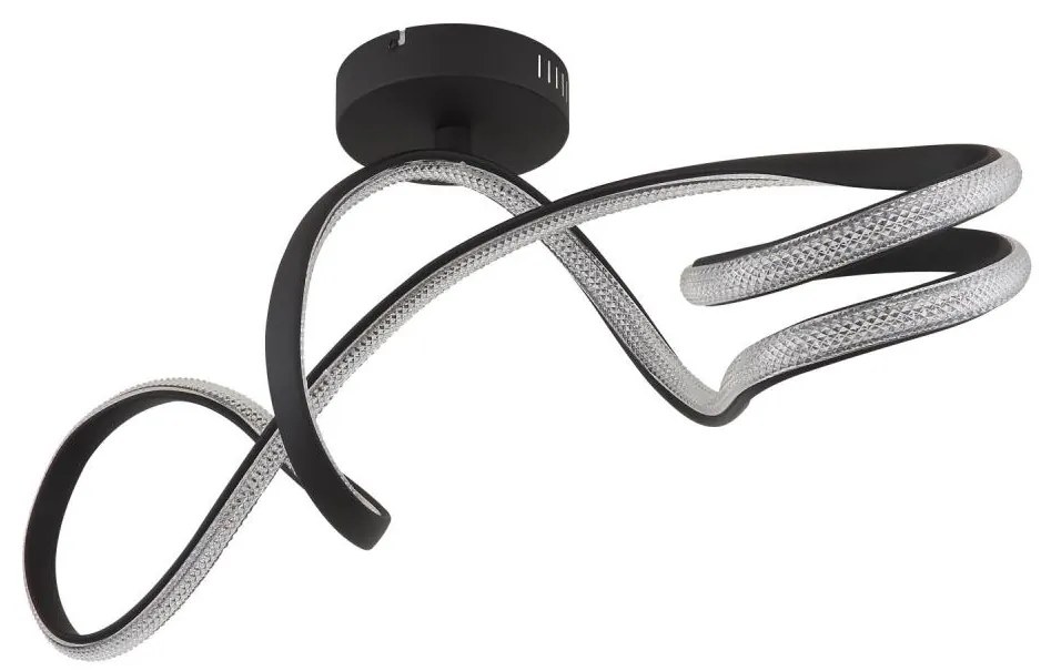 Globo 67341DS - LED Полилей за повърхностен монтаж SWIRL LED/30W/230V черен