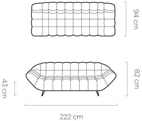 Диван Dolphin триместен-Gkri