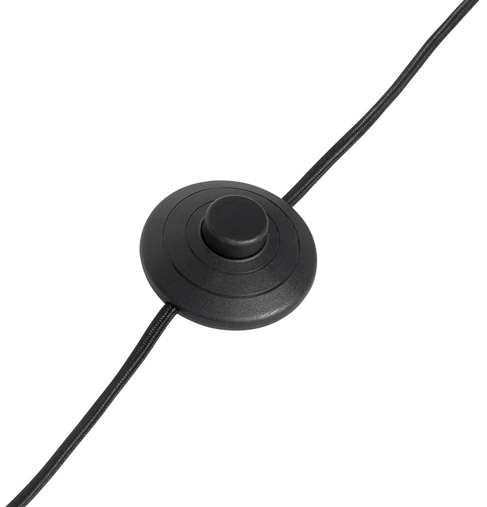 Подова лампа златиста с опалово стъкло 3-светлина регулируема - Anouk