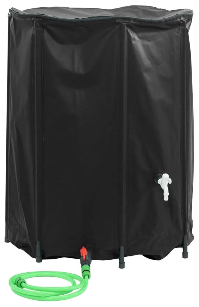 Резервоар за вода с кран, сгъваем, 750 л, PVC