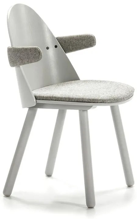 Сив стол с подлакътници Uma - Teulat