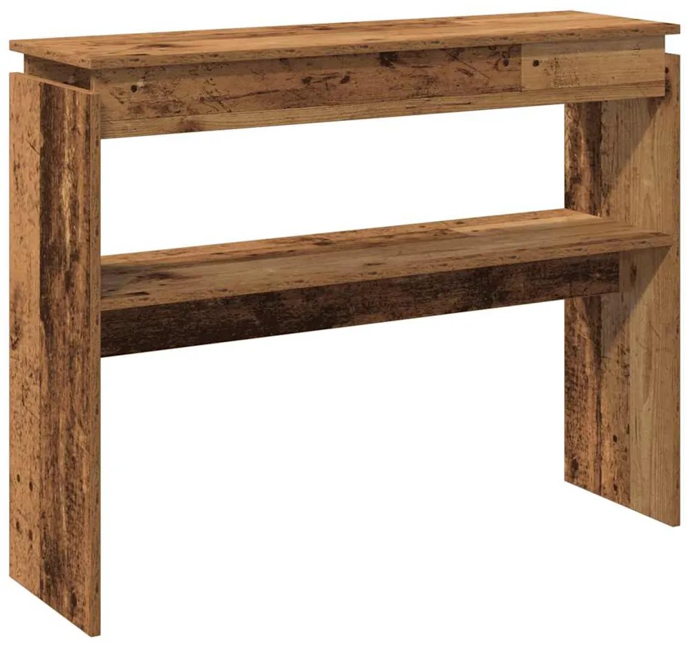 856626 vidaXL Конзолна маса от старо дърво 102x30x80 cm Инженерна дървесина