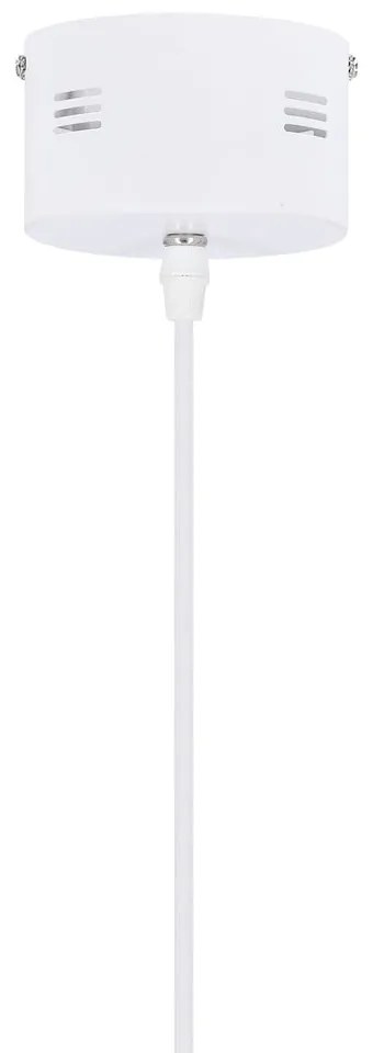 Бяло LED висящо осветително тяло с метален абажур Lund – Candellux Lighting