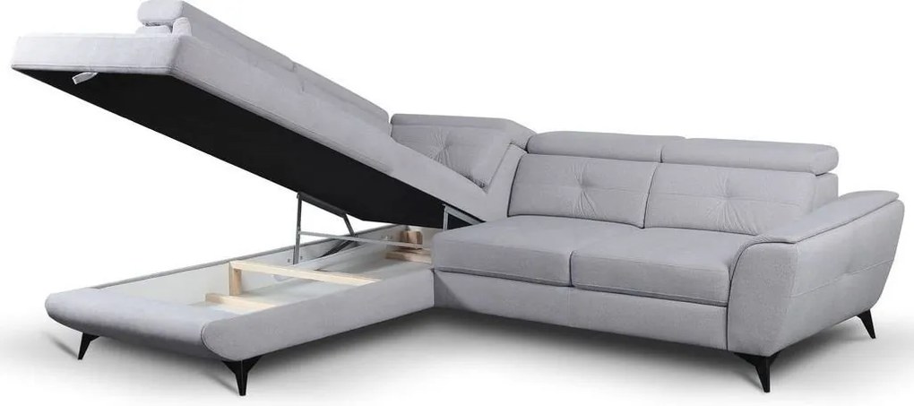 Ъглов диван Lionel-Right-Gray