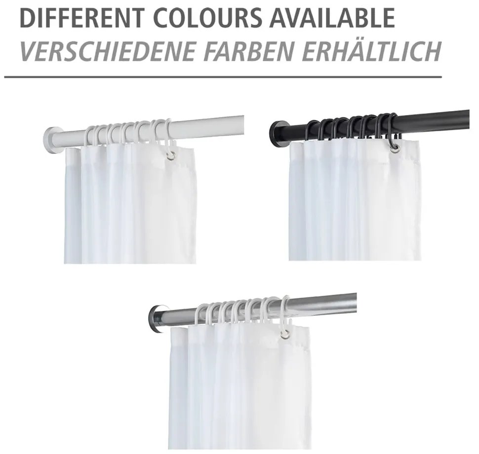 Телескопичен прът за баня в сребристо, дължина 70-115 см Luz - Wenko