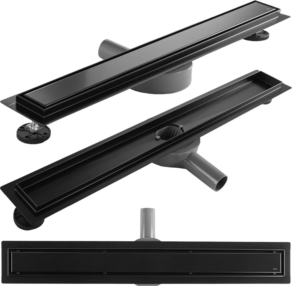 Линеен сифон REA Neox pro Black 90