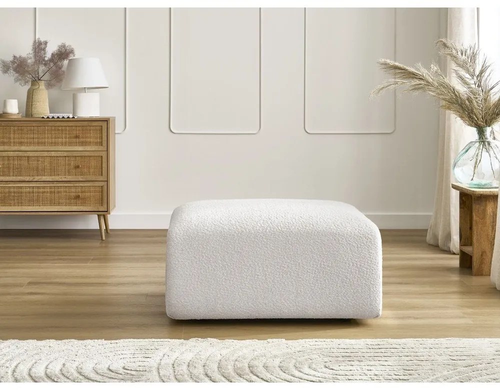 Бяла табуретка от букле Tina – Bobochic Paris