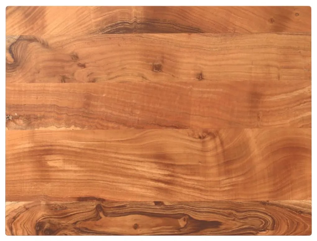 370991 vidaXL Плот за маса, 80x60x3,8 см, правоъгълен, акация масив