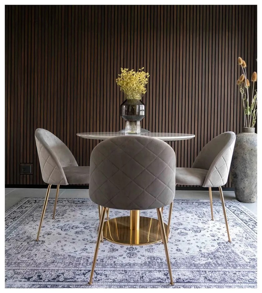 Светлосиви кадифени трапезни столове в комплект от 2 броя Geneve - House Nordic
