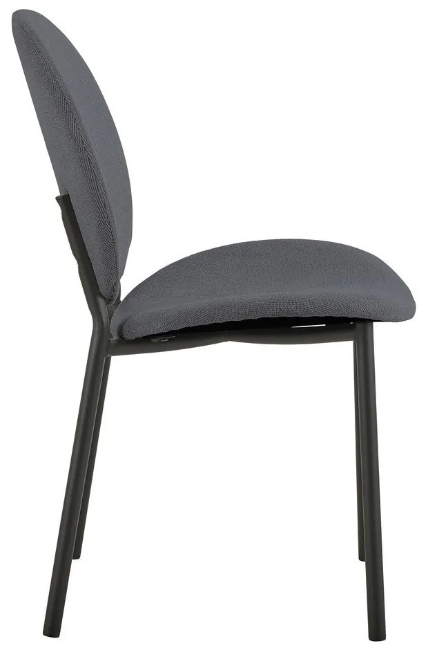 Антрацитен трапезен стол Cliff – Actona