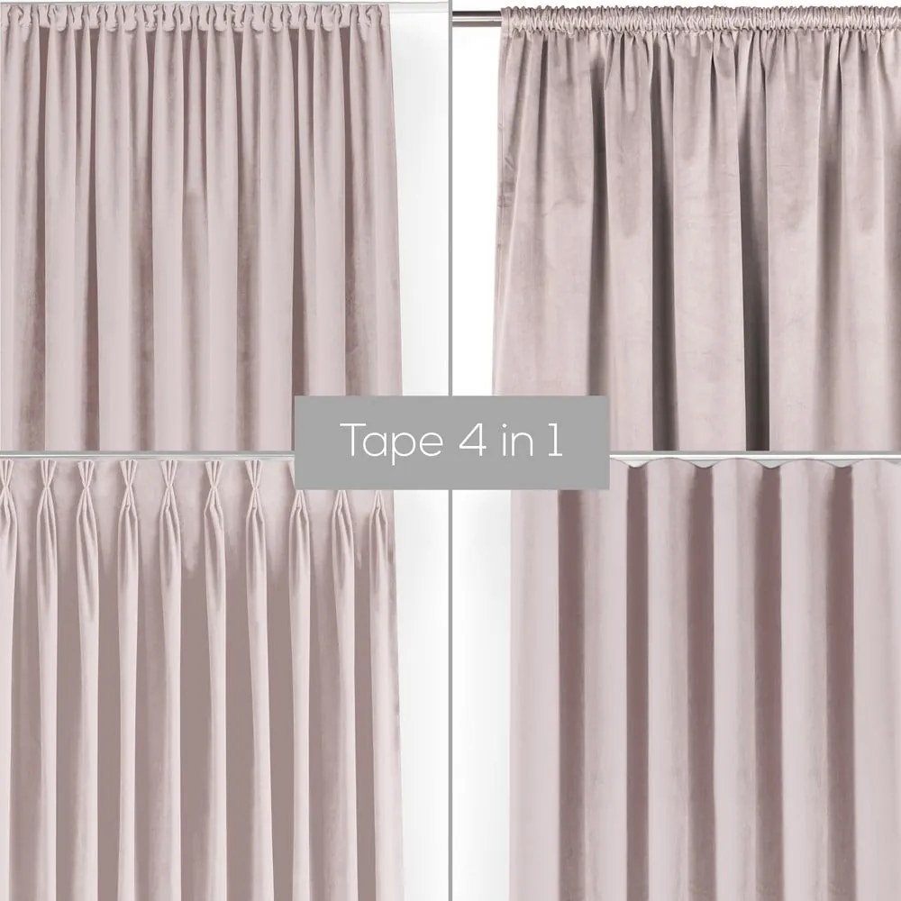 Светлорозова затъмняваща завеса 400x270 cm Velto – Filumi