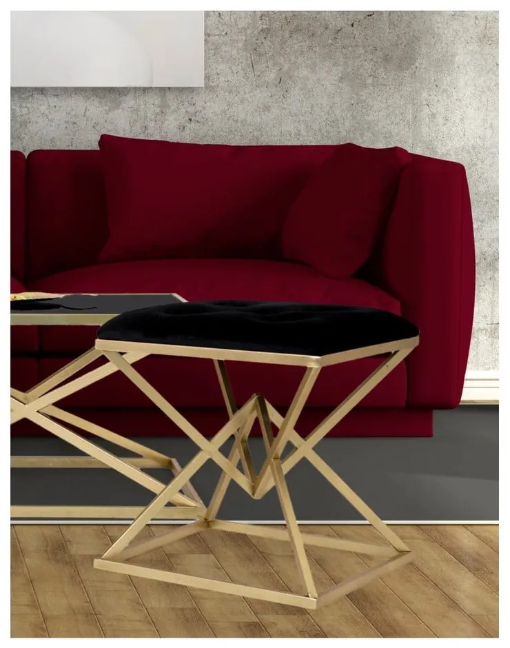 Стол в черно и златно Piramid - Mauro Ferretti