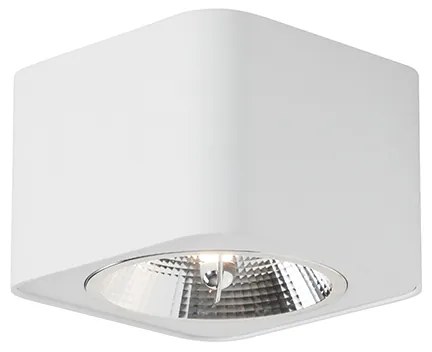 Модерен повърхностно монтиран прожектор бял квадратен GU10 111mm - Boxer