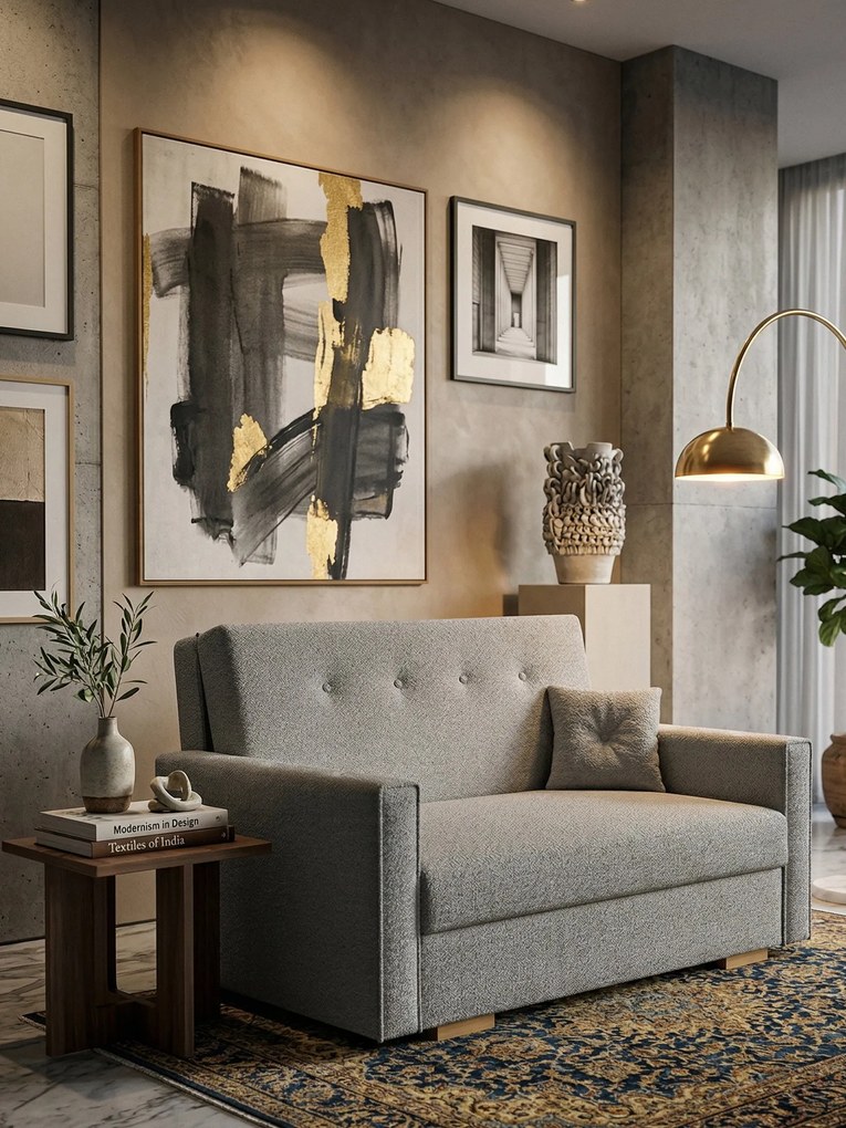 Диван Viva Sonic II двуместен-Сив