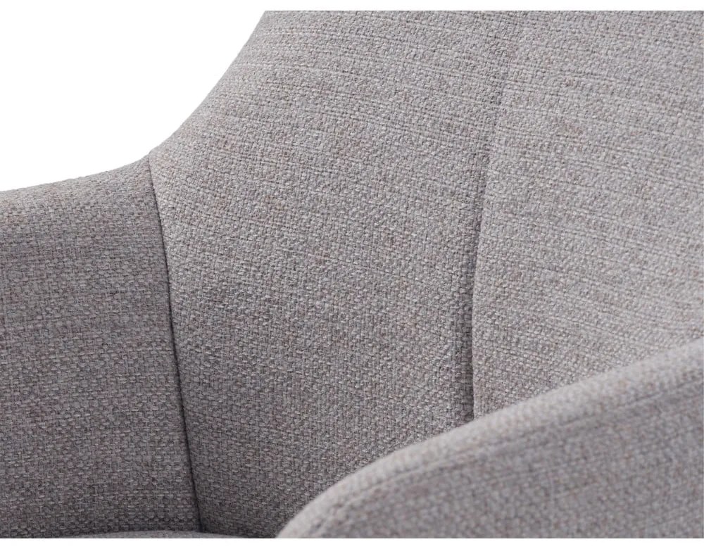 Светлосиво въртящо се релаксиращо кресло Manning – Unique Furniture