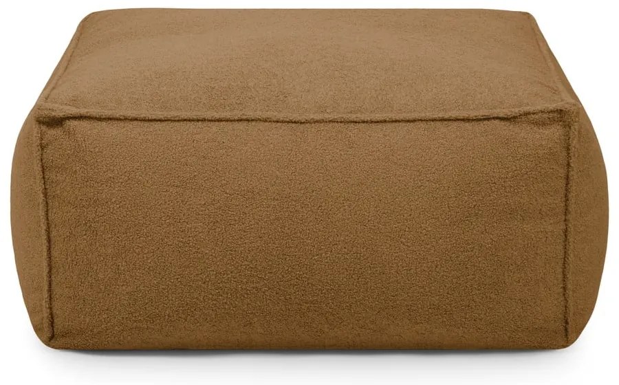 Кафяв пуф от букле Mass – SLOWDOWN