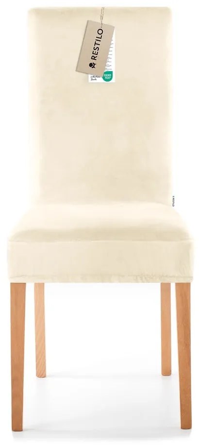Кремави ластични покривала за стол в комплект от 4 бр. 48 cm Sento – Restilo