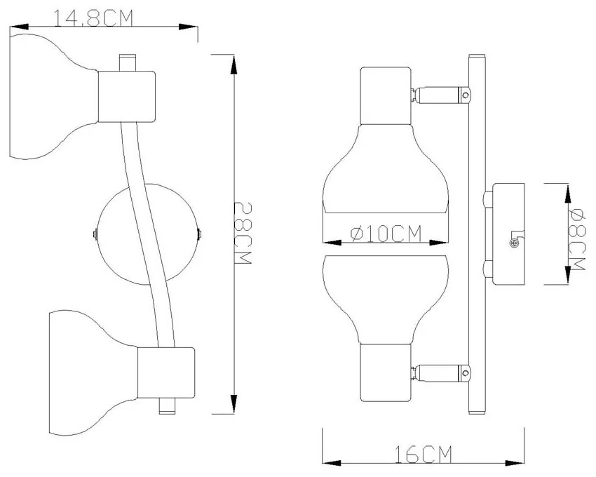 СПОТ 2X40W E14