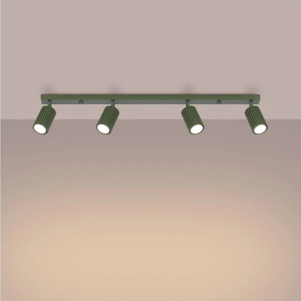 Brilagi - LED точково осветително тяло CRESTO 4xGU10/10W/230V зелено