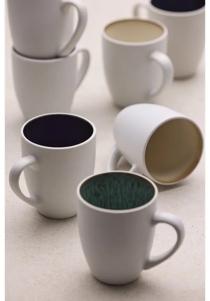 Бяла/зелена керамична чаша 300 ml Gastro White/Green – Bitz