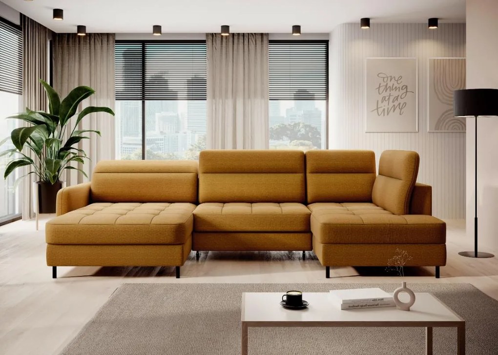 Ъглов диван Tobe-Moustardi-Left