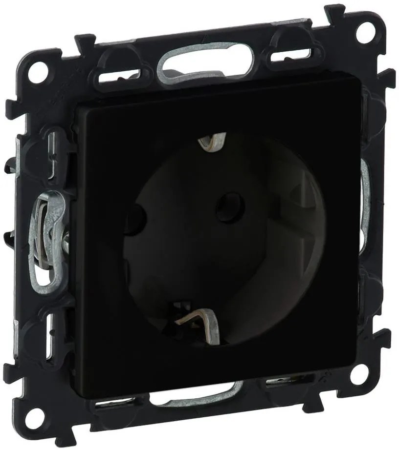 Legrand Контакт ШУКО 16A детска защита цвят черен Valena Life  - 756320
