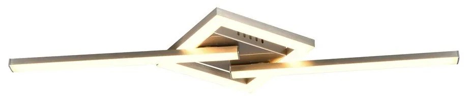 Сиво LED осветление за таван 16x54 cm Viale - Trio