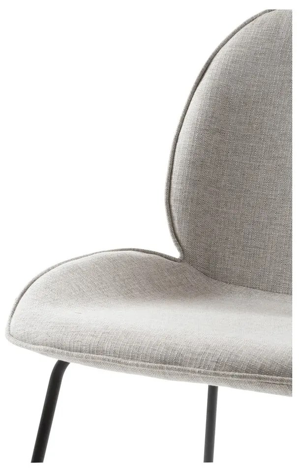 Сив трапезен стол с метална основа Hella - Canett