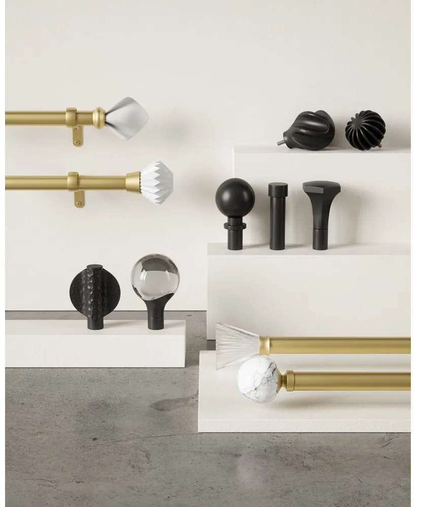 Стоманен разтегателен корниз 107 - 305 cm Helix - Umbra