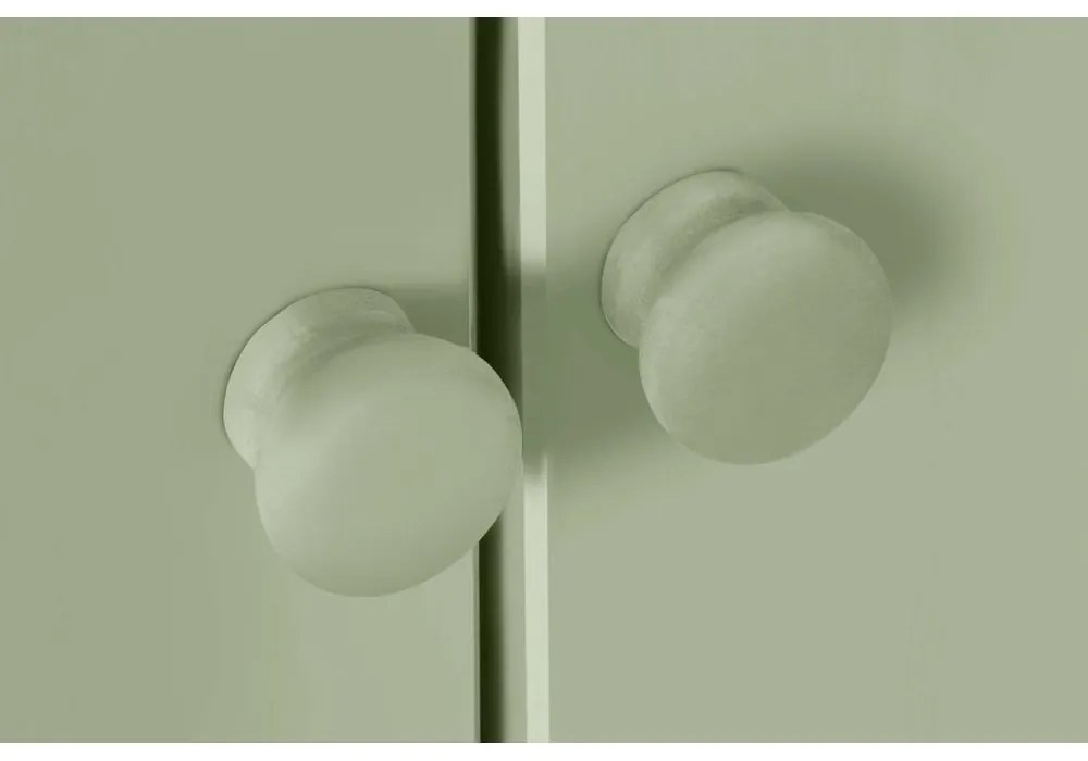 Светлозелено шкафче от масивен бор 100x110 cm Bertram – Støraa