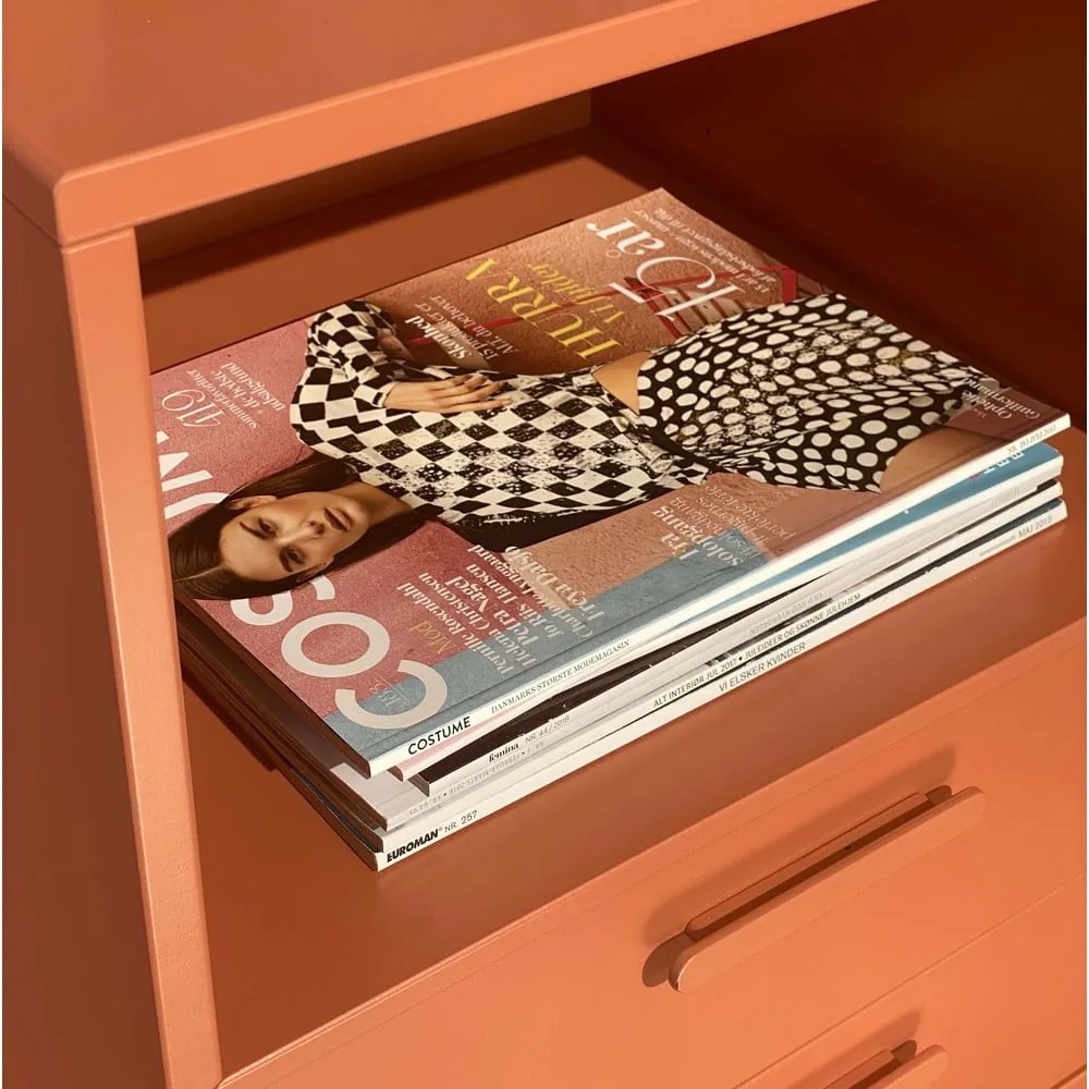 Тухлено червено стенно нощно шкафче с 2 чекмеджета Keep by Hammel - Hammel Furniture