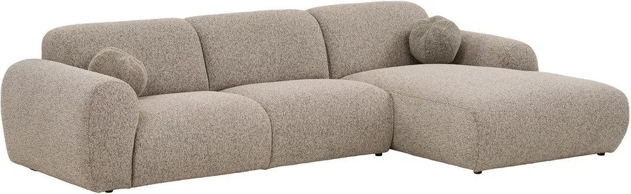 Сиво-бежов ъглов диван (десен ъгъл) Clyde – House Nordic