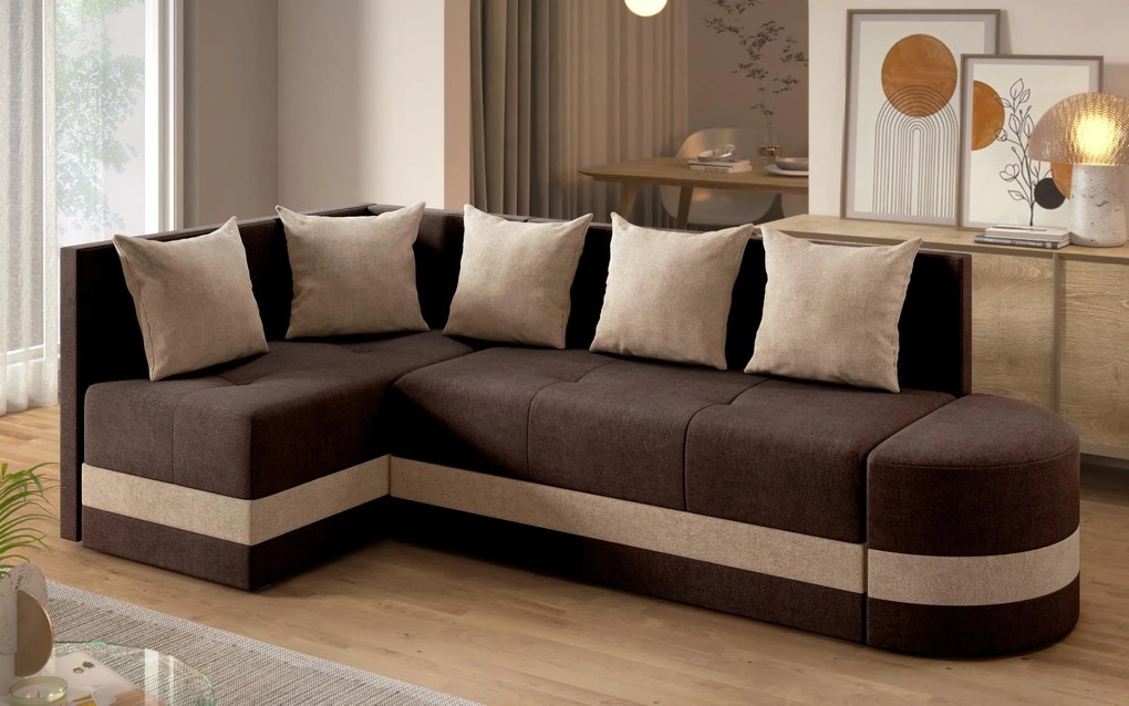 Разтегателен ъглов диван Вилиян S