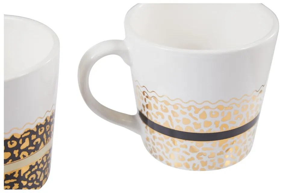 Керамични чаши в бяло-златист цвят в комплект от 2 бр., 300 ml London - Premier Housewares