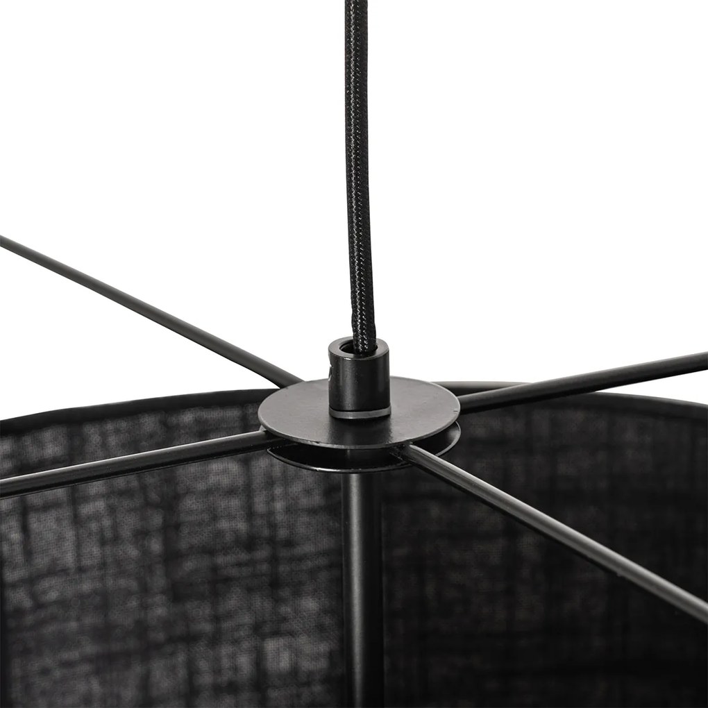 Дизайнерски висящ аплик черен - Rich