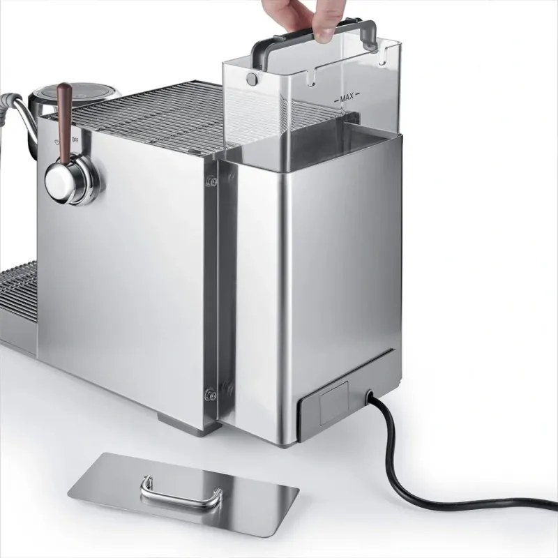 Еспресо машина Caso Design EspressoGourmet Advanced, 3000W, 19 bar, 2 л, ULKA, PID, Манометър, Полупрофесионална, Инокс