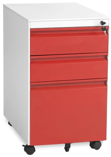 Офис контейнер Carmen CR-1249 L SAND - червен-сив