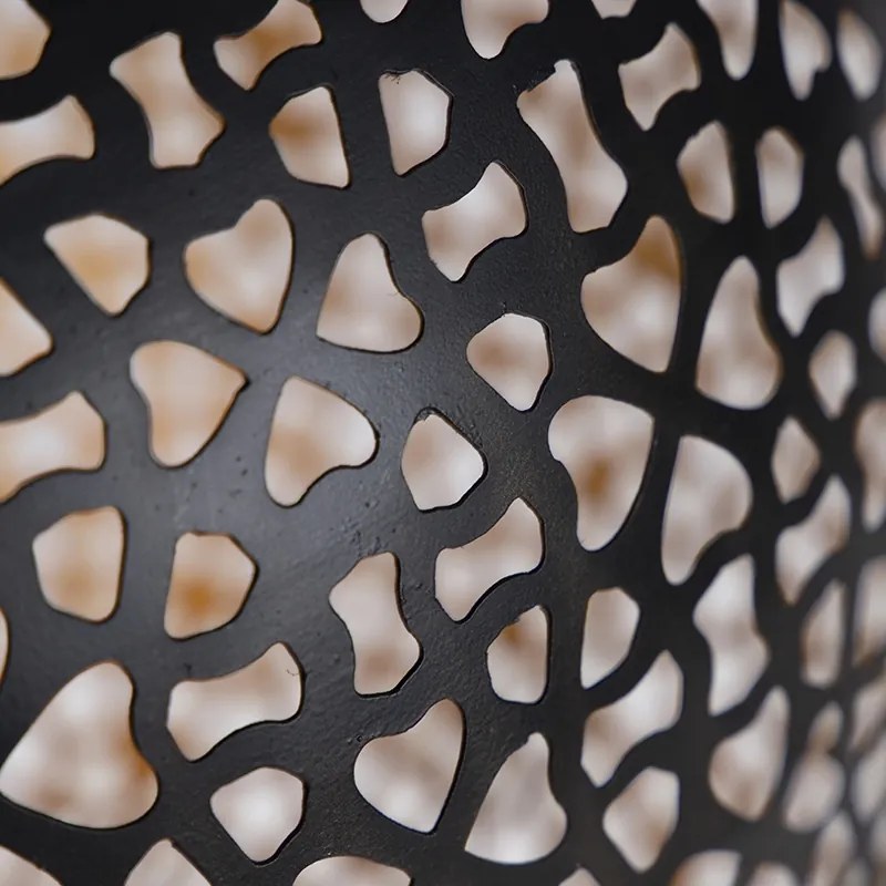 Ориенталски висящ аплик черен със злато 45 см - Radiante