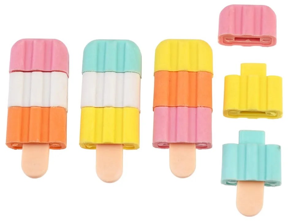 Комплект от 3 ароматизирани гумички Ice Lolly - Rex London
