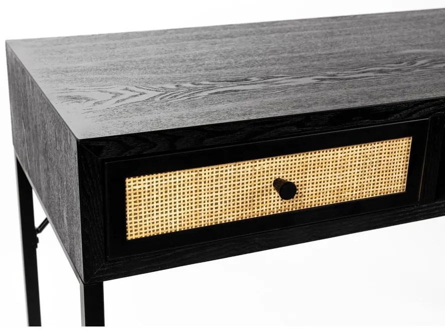 Черна конзолна маса 40x120 cm Guuji – White Label