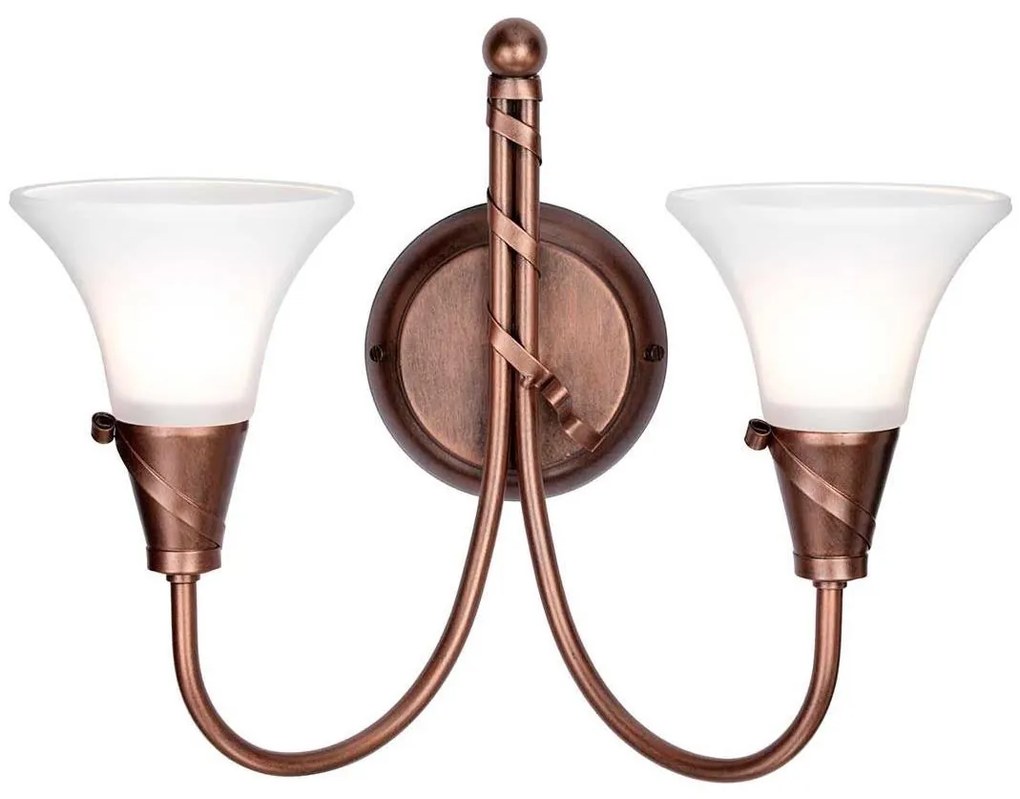 Elstead EM2-COPPER - Аплик EMILY 2xE14/40W/230V