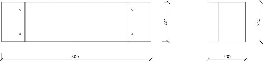Черен на няколко нива метален стенен рафт 80 cm Lina – noo.ma