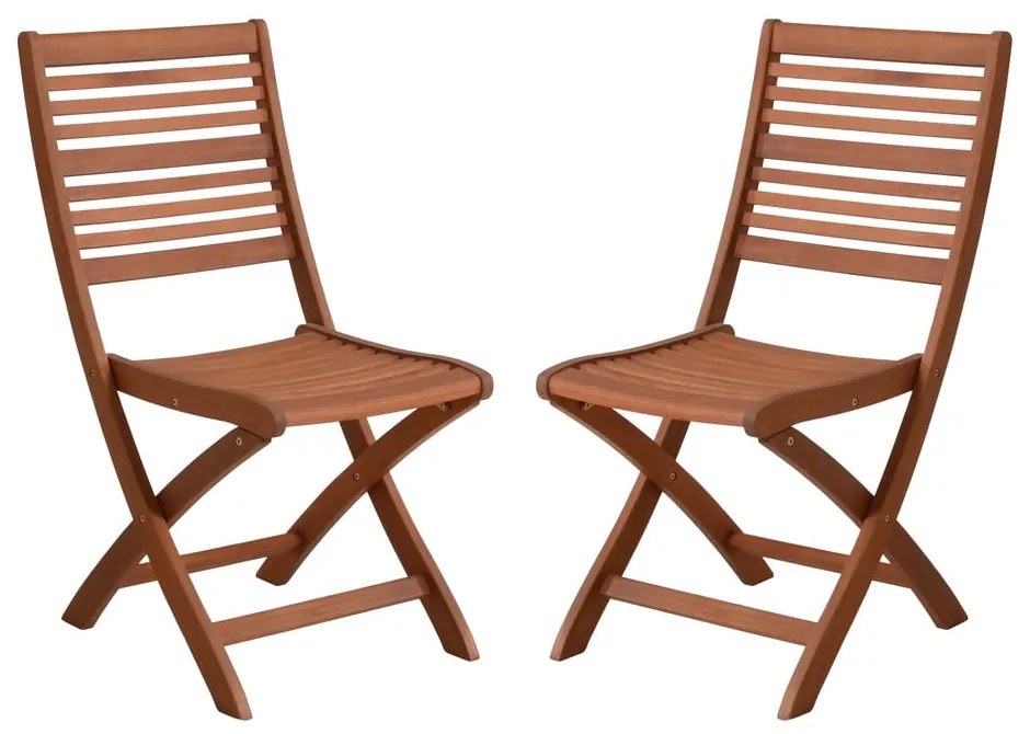 Градински столове в комплект от 2 бр. от масивно дърво в естествен цвят Savannah – Garden Pleasure