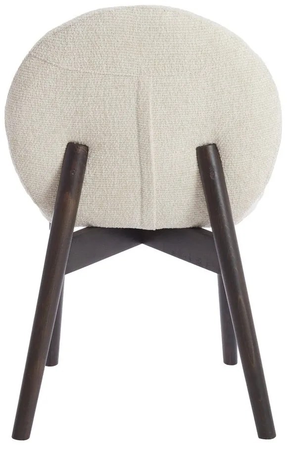 Кремави тапицирани трапезни столове в комплект 2 бр. Sinosa – Light &amp; Living