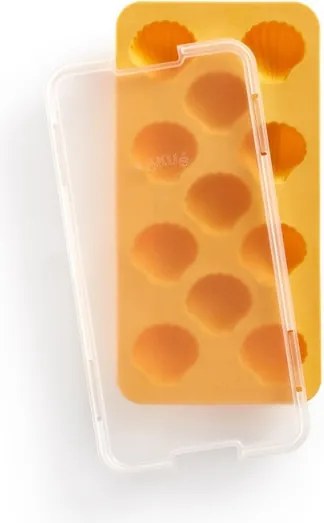 Форма за лед с капак Lekue 1009041, 23х11.8х3.2 см, 11 миди, -40 +60°C, Жълт